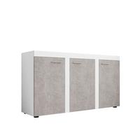 KOMMODE Rumba 3F2 - Weiß/Grau, Holzwerkstoff (149/82/40cm) - MIRJAN24