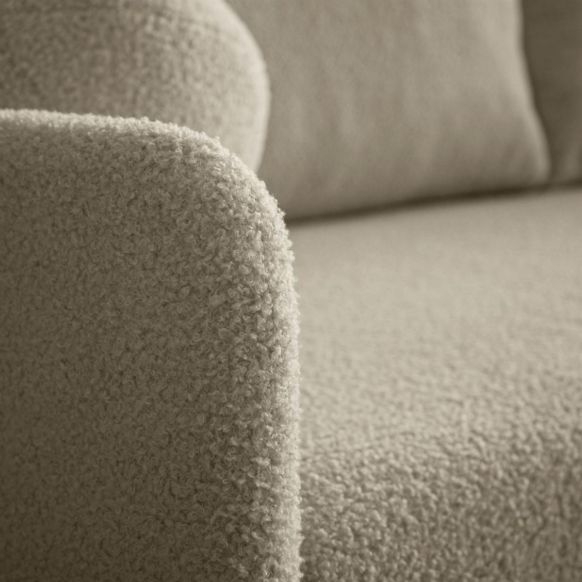 SCHLAFSOFA CUDDLE mit Schlaffunktion und Bettkasten, Quelle 16 - Ecru, Textil (207/90/90cm) - Lookway