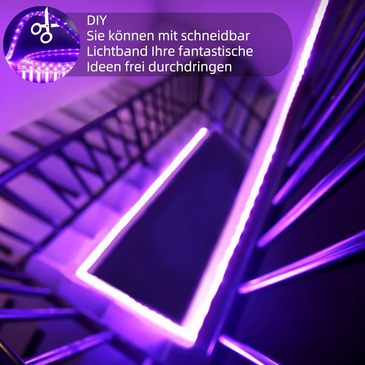 LED-STRIPE Bailey II 15m - Transparent, Kunststoff (15/1/1cm) - Nettlife