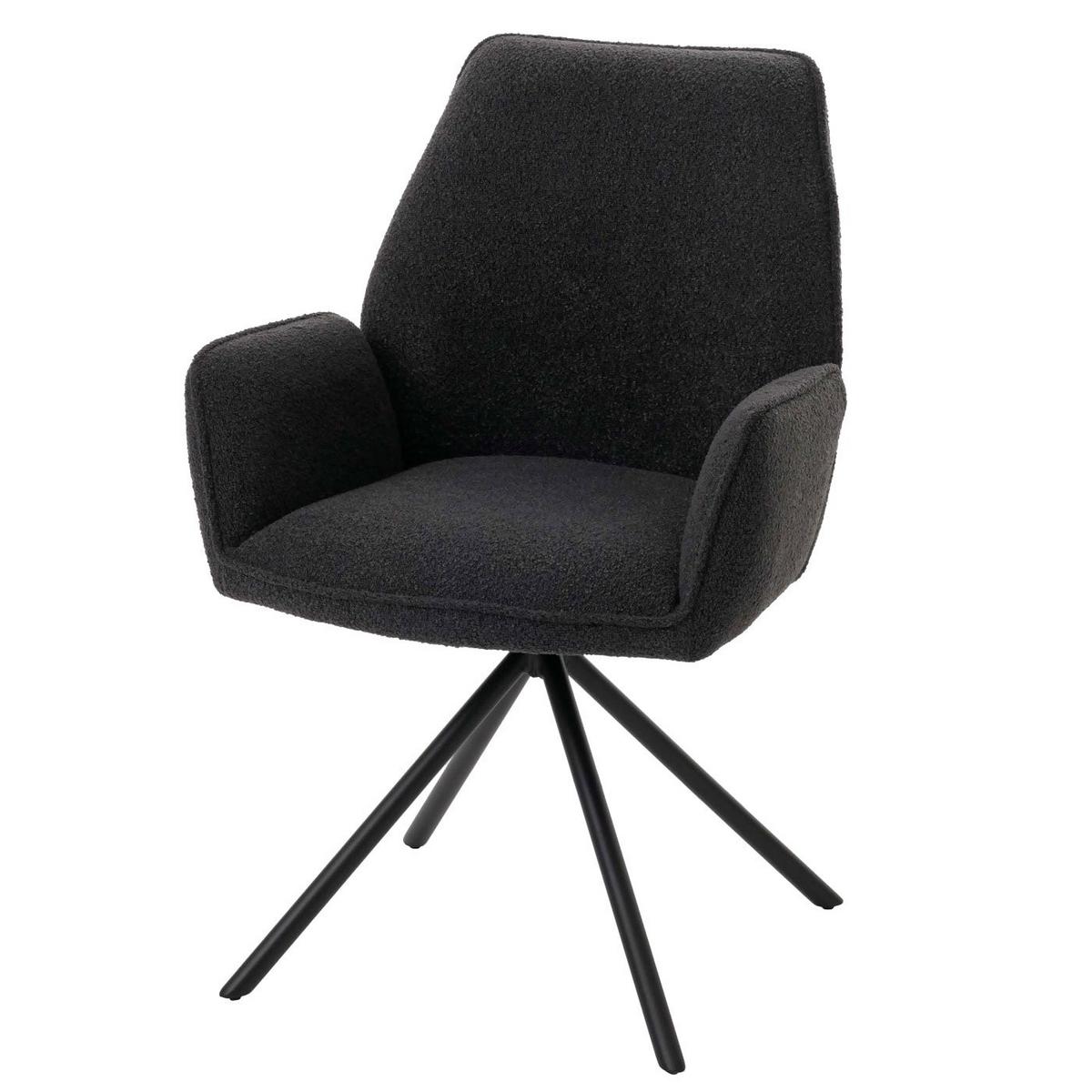 ESSZIMMERSTUHL Grau 6er-Set - Dunkelgrau/Grau, Textil (60/86/60cm) - MCW