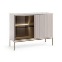 KOMMODE Kaschmir 104/83/39 cm Deo - Kaschmir/Champagner, Glas/Naturmaterialien (104/85/39cm) - Graingold