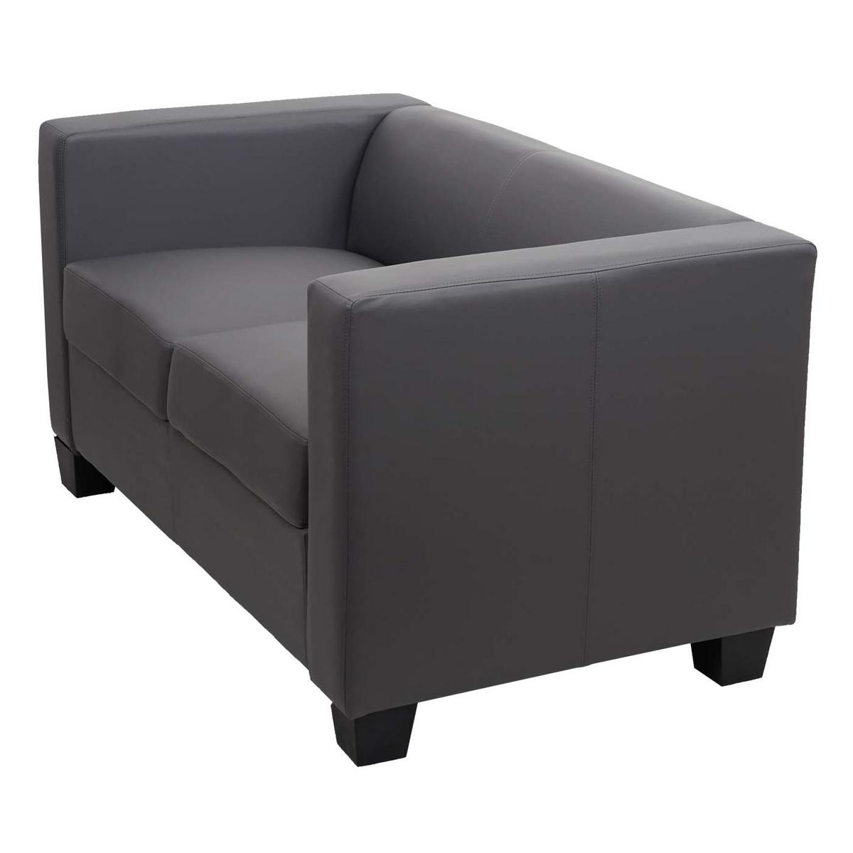 2-SITZER-SOFA Grau - Hellgrün/Grau, Textil (137/70/75cm) - MCW