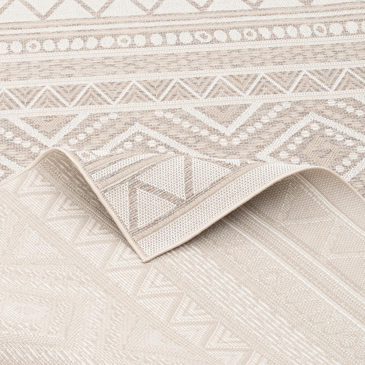 IN & OUTDOOR TEPPICH FLACHGEWEBE OTTAWA ETHNO - Beige, Textil (200/290cm) - Pergamon