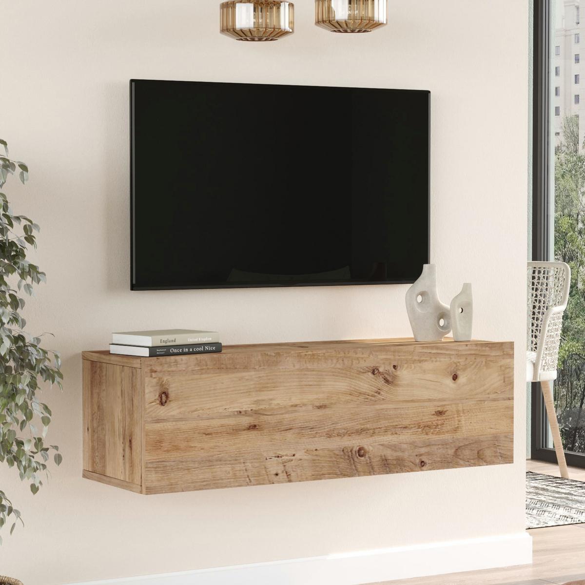 TV-ELEMENT Lapinlahti - Naturfarben, Holzwerkstoff (100/29.5/31.5cm) - [en.casa]