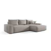 ECKSOFA Walken Mit Schlaffunktion - Hellgrau, Holzwerkstoff/Textil (280/185cm) - Fun Möbel