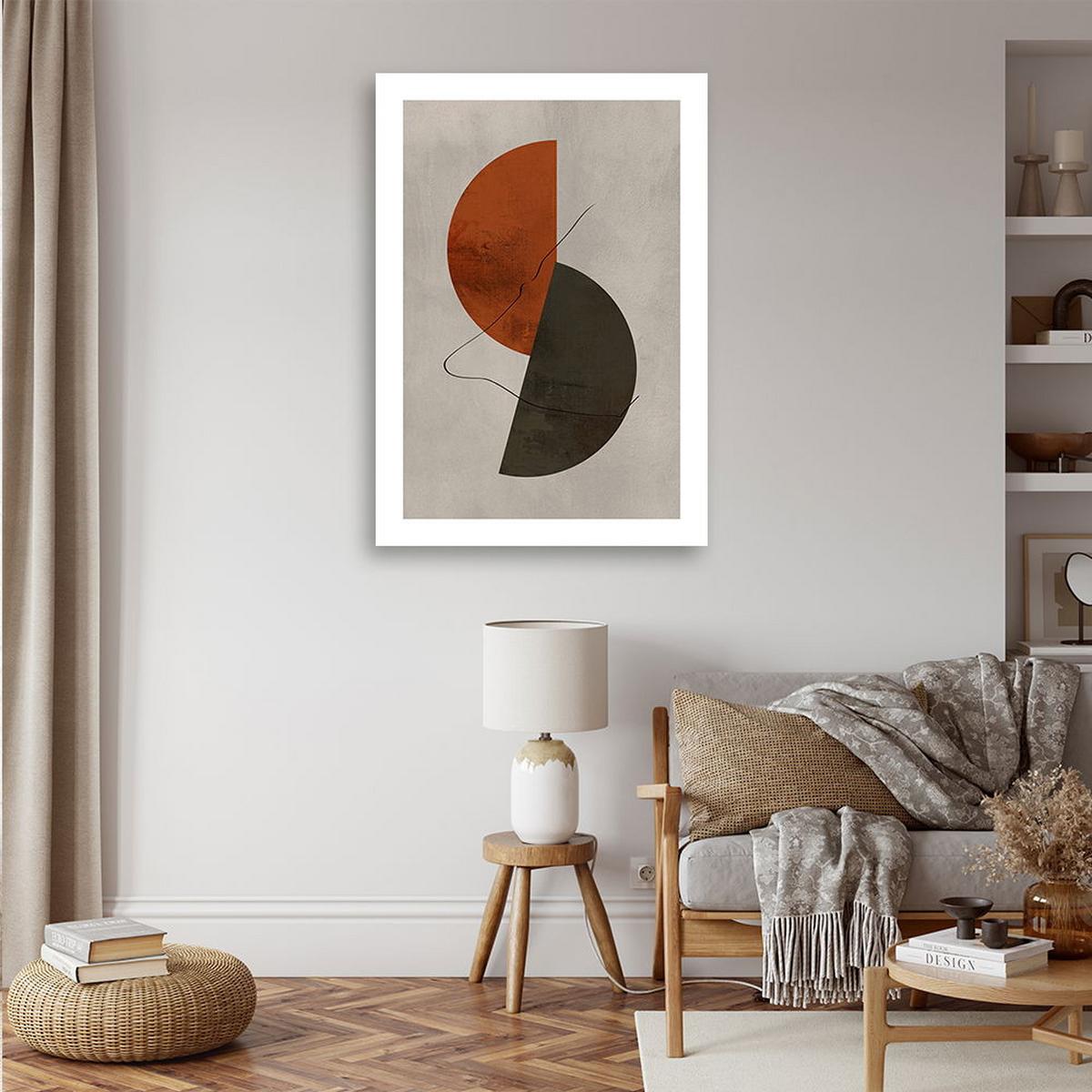 KUNSTDRUCK Braun 60/90 cm - Braun, Textil (60/90cm) - KUNSTLOFT