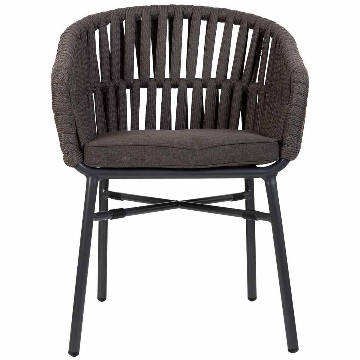 STUHL, grau, 58x61x77cm - Grau, Naturmaterialien (58/77/61cm) - Wanderlust