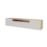 LOWBOARD ZENO-W 200x40x41 cm - Artisan / Weiß - Weiß, Holzwerkstoff (200/40/41cm) - ALTDECOR