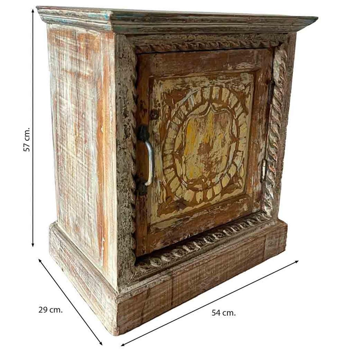 NACHTTISCH aus Holz, braun, 54x29x57cm - Braun, Holz (54/57/29cm) - Wanderlust