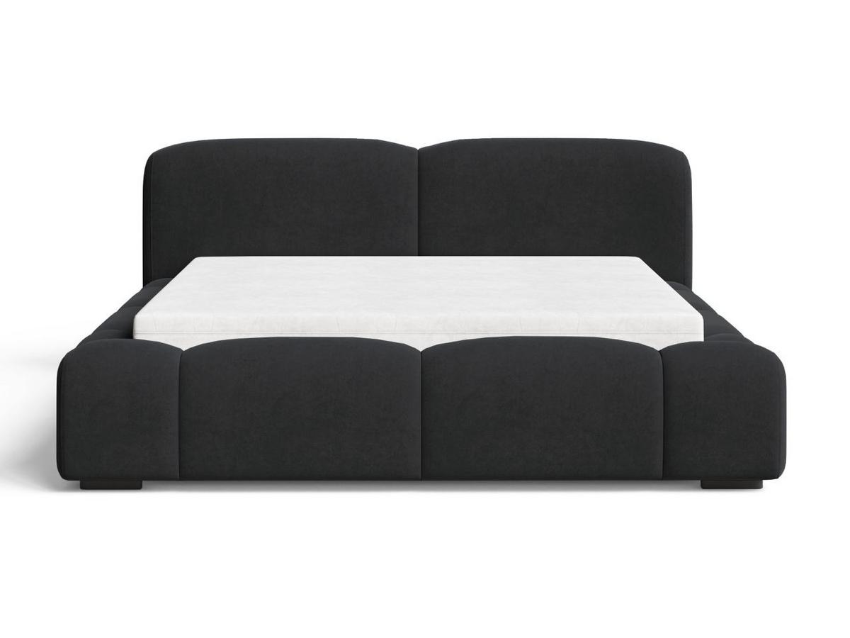 POLSTERBETT Aubi 160x200 Schwarz - Schwarz, Textil (160/200cm) - Graingold
