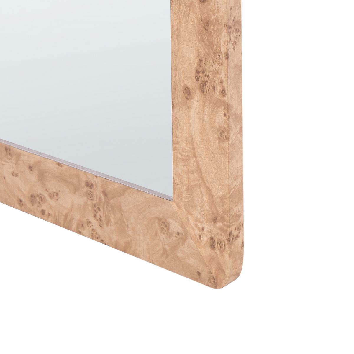 WANDSPIEGEL 50/160 cm Hellbraun Galan - Hellbraun/Braun, Holzwerkstoff (50/160/2cm) - Beliani
