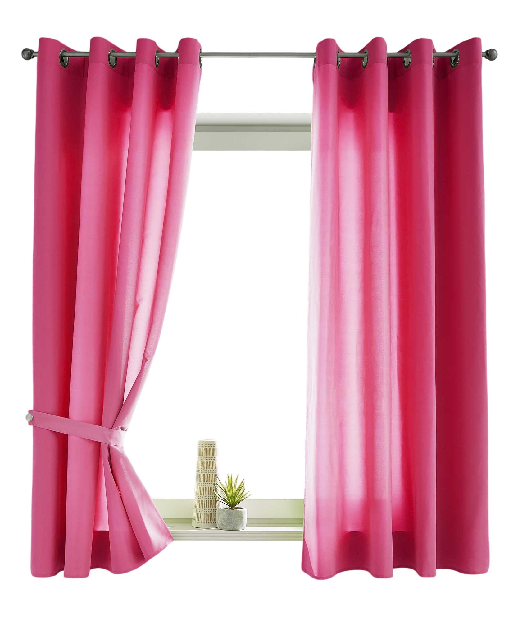 VORHANG 2ER SET BERLIN HxB 175x140cm Türkis - Pink, Textil (140/175/175cm) - Gardinenbox