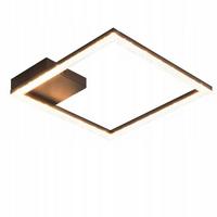 DECKENLEUCHTE LED Warmweiß Kristall Metall Wohnzimmer Flur 30CM - Weiß, Kunststoff (30/30/5cm) - ZMH