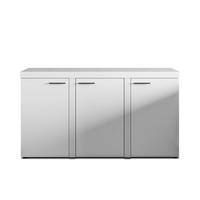 SIDEBOARD Spacoro 3D Weiß 148,8/82/40,3 cm – Wohnzimmer Kommode Stilvolle, Modern - Weiß, Holzwerkstoff/Kunststoff (149/82/40cm) - AX Living