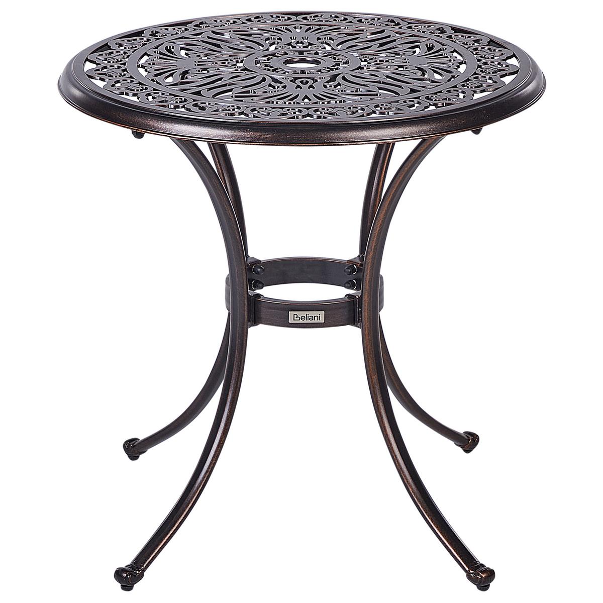 BISTRO-SET 2-Sitzer Braun Triora/Andalo - Braun, Metall - Beliani