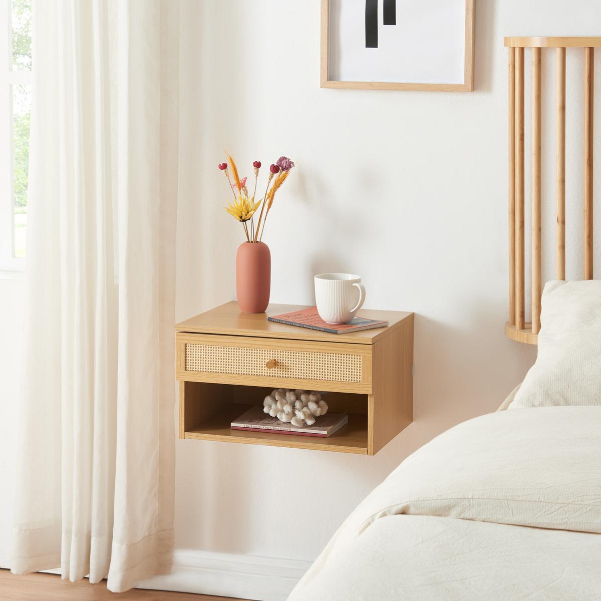 WANDREGAL Eiker - Eichefarben/Goldfarben, Holzwerkstoff/Kunststoff (31.5/23/40cm) - [en.casa]