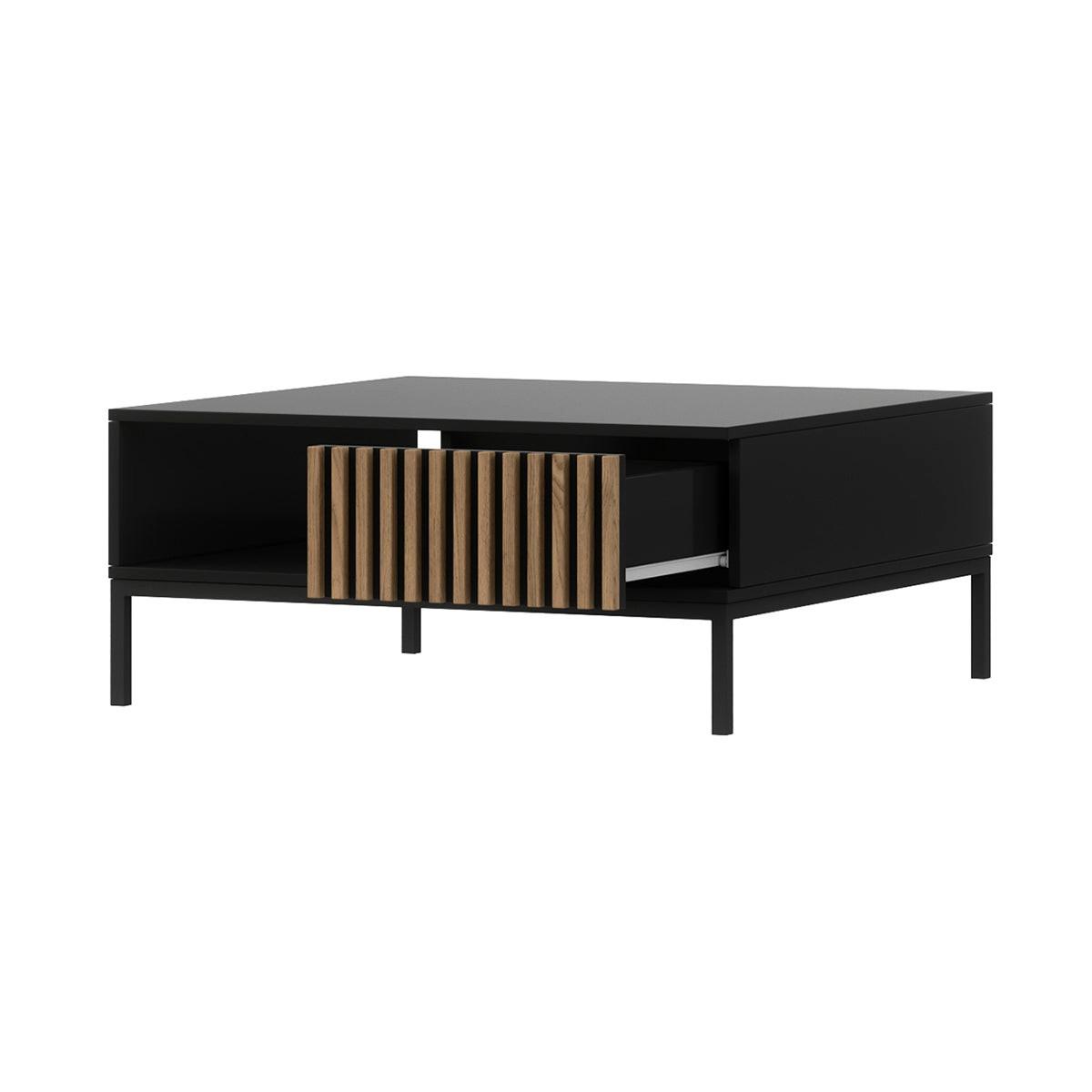 COUCHTISCH Melchior Schwarz - Schwarz, Holzwerkstoff (80/80/35cm) - Petits-meubles