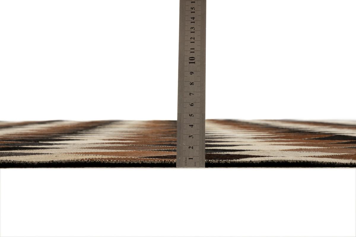 LEDERTEPPICH Kobe 160x230 cm - Grau, Textil (160/230cm) - THEKO