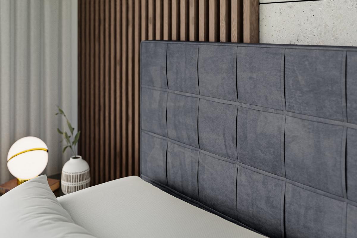 BOXSPRINGBETT elektrisch verstellbar mit 2 Matratzen H4/Taschenfederung OSTO EL 140 x 200 Dunkelgrau - Dunkelgrau, Holzwerkstoff (147/200cm) - ALTDECOR