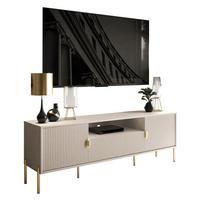 TV-RACK DALIA 180 cm - Kaschmir/Goldfarben, Holzwerkstoff (179/58/40cm) - Lookway