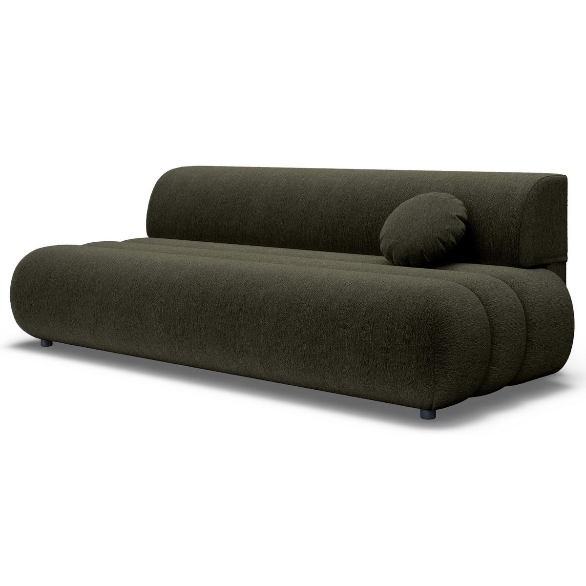 SCHLAFSOFA Arione 214 cm - Schwarz/Grün, Kunststoff/Textil (214/74/104cm) - Selsey