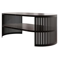 COUCHTISCH Fikoli Oval I - Multicolor/Schwarz, Holzwerkstoff/Metall (100/50/40cm) - MIRJAN24