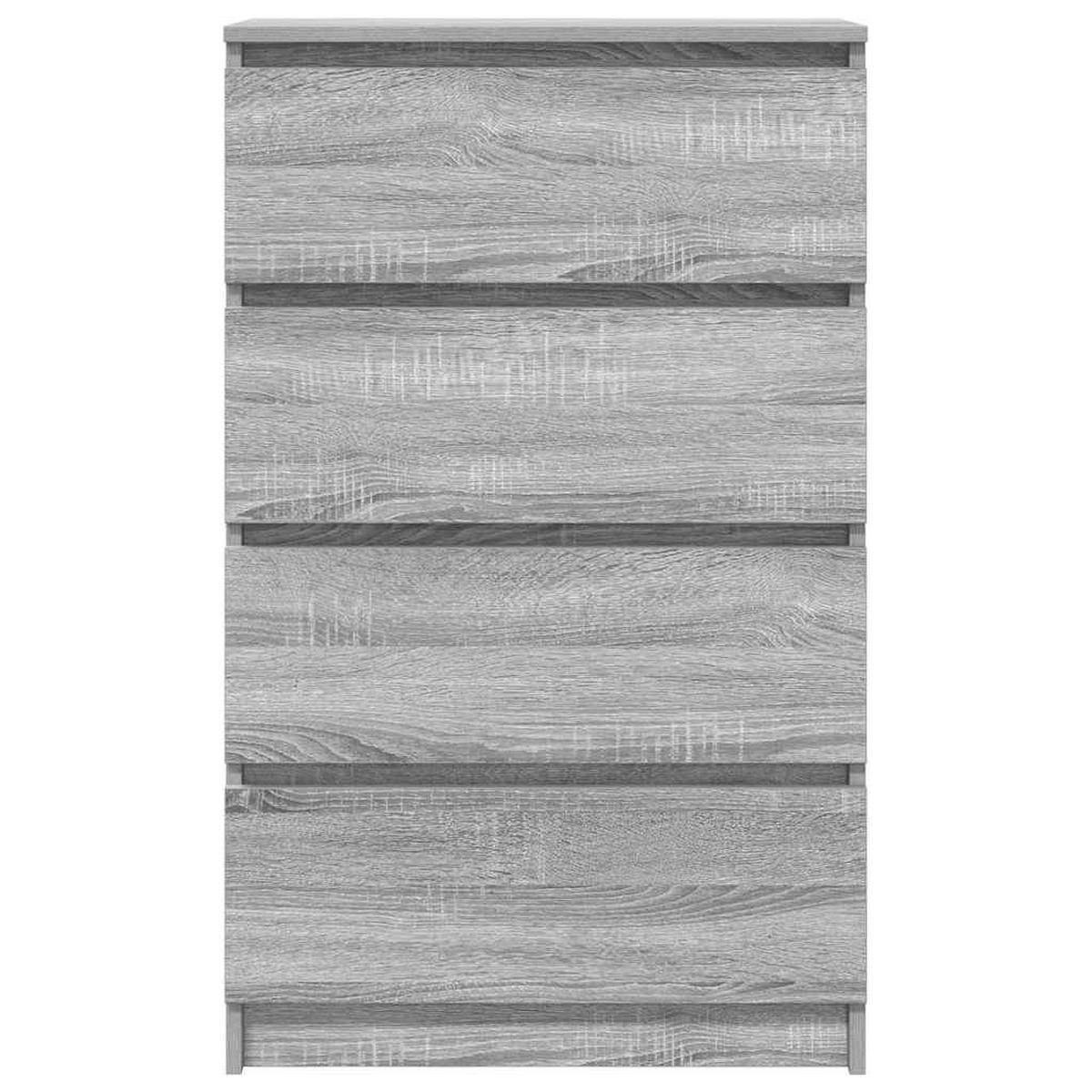 KOMMODE Salazar 60/35/98.5 cm - Grau, Holzwerkstoff (60/98.5/35cm) - Nettlife