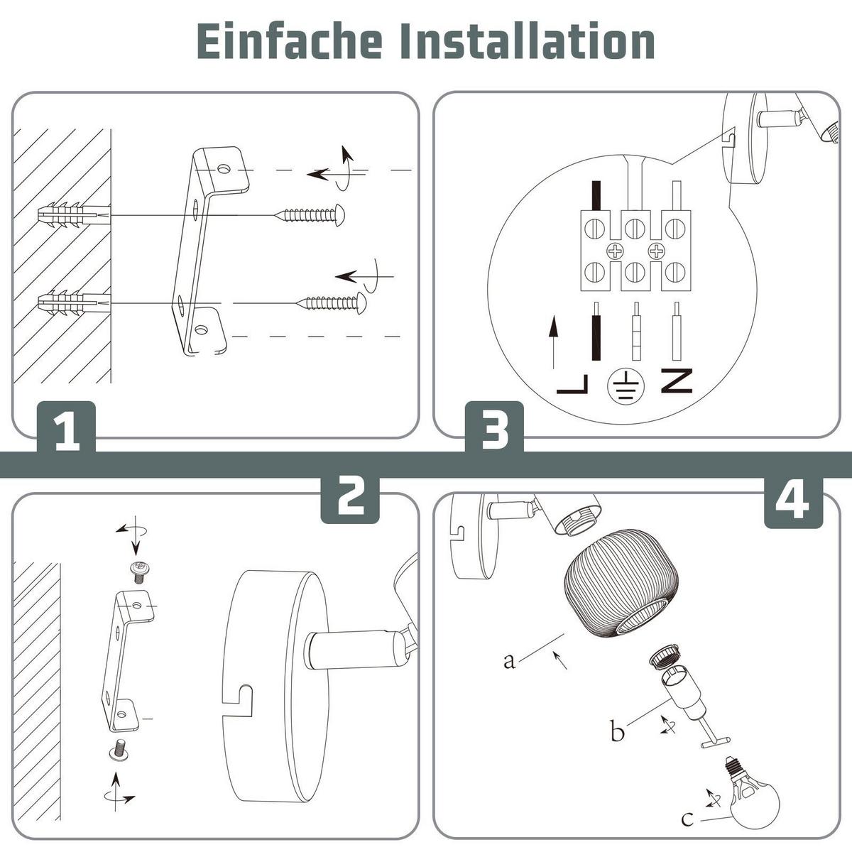 DECKENSTRAHLER Libby 1-flammig 12.5/10/13cm - Weiß, Metall (12.5/10/13cm) - Nettlife