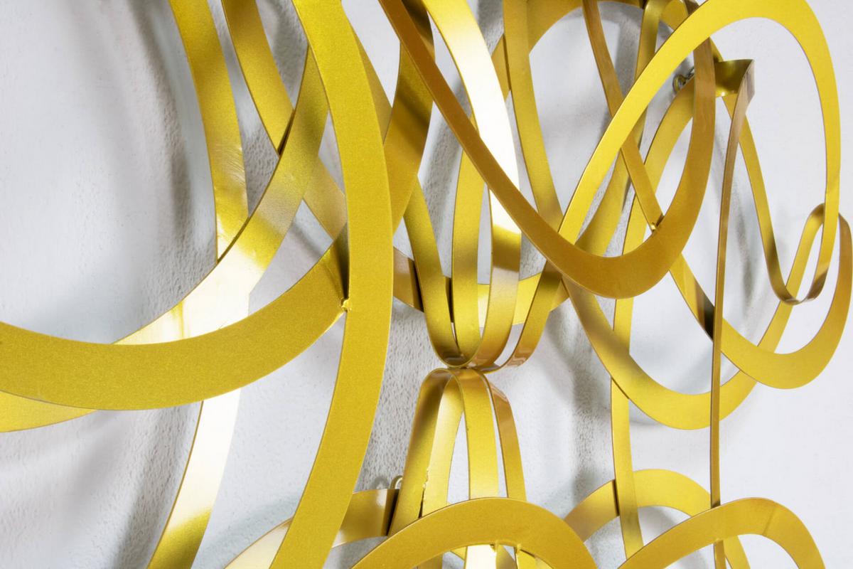 WANDDEKO Gold 115/62 cm - Goldfarben, Metall (5.81/62/11cm) - KUNSTLOFT