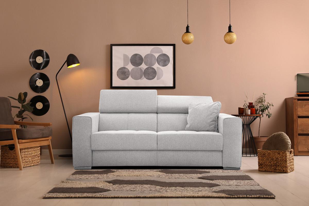 SOFA QUARTZ 3-Sitzer, creme - Creme, Holzwerkstoff/Textil (202/80/102cm) - Wozimo