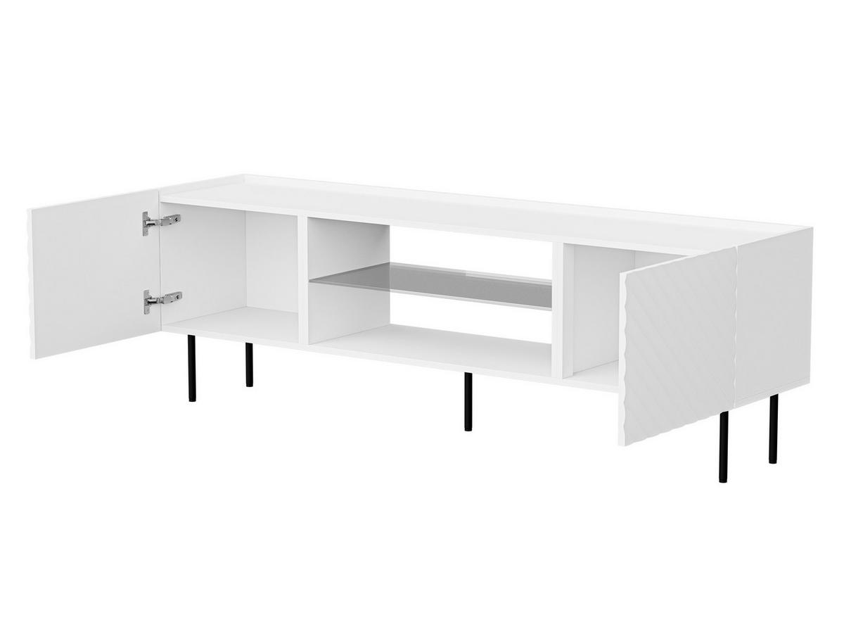 TV-LOWBOARD Lucca 180 2D EF - Schwarz, Holz/Holzwerkstoff (181/59/40cm) - MIRJAN24