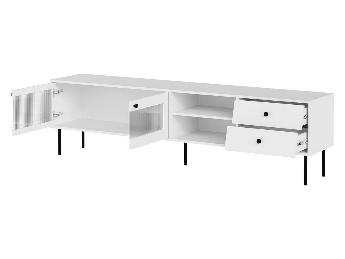 TV-LOWBOARD Valerio 200 - Goldfarben/Schwarz, Holzwerkstoff/Kunststoff (200/55/39cm) - MIRJAN24
