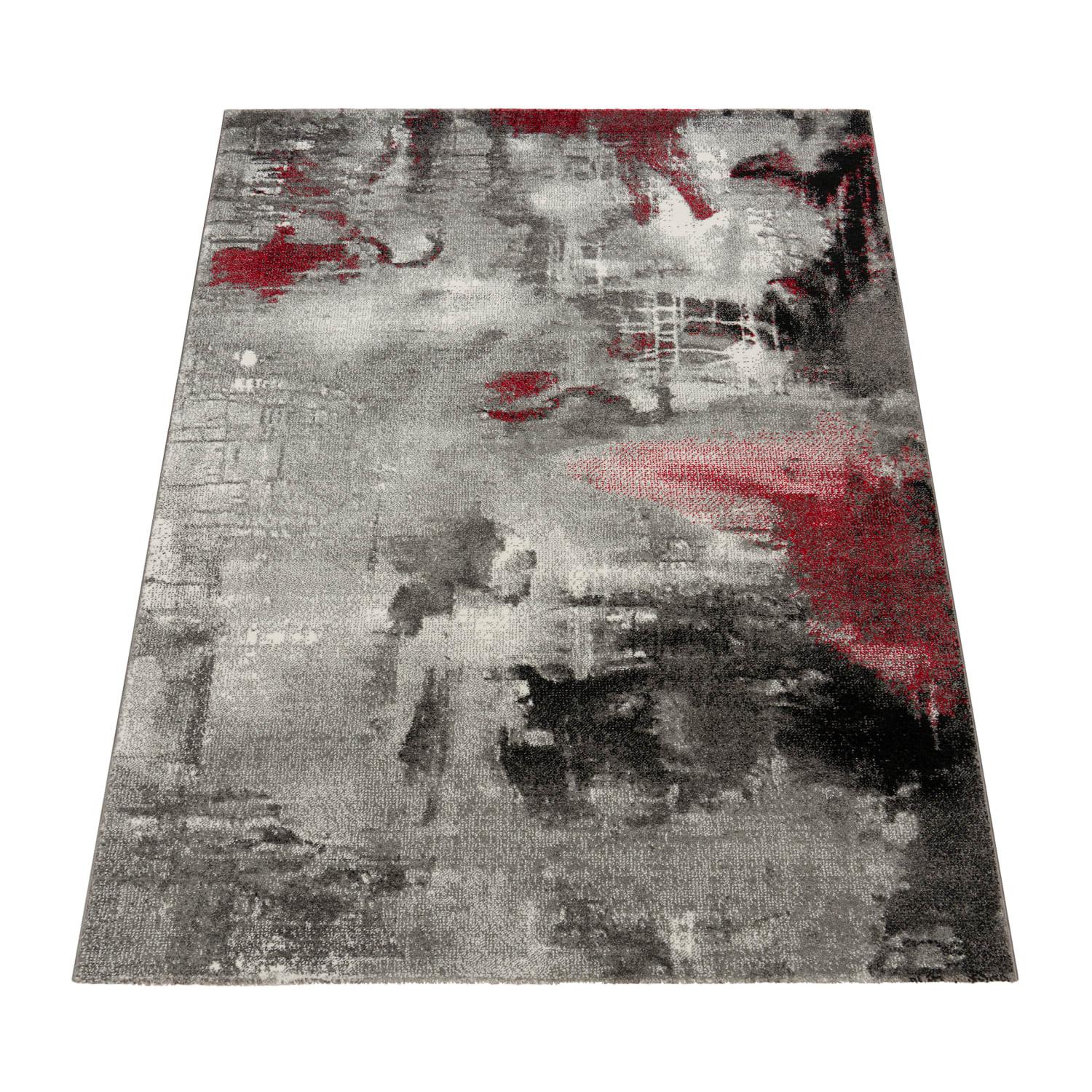 KURZFLORTEPPICH, abstrakt, aus Polypropylen, Florhöhe 12 mm, Grau, 200 x 290 cm - Grau, Textil (200/290cm) - KADIMA DESIGN