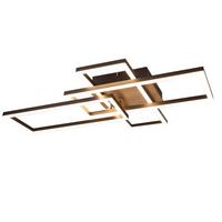 LED-DECKENLEUCHTE Gaines 64.3/35/9.5 cm - Schwarz, Metall (64.5/35/9.5cm) - Nettlife