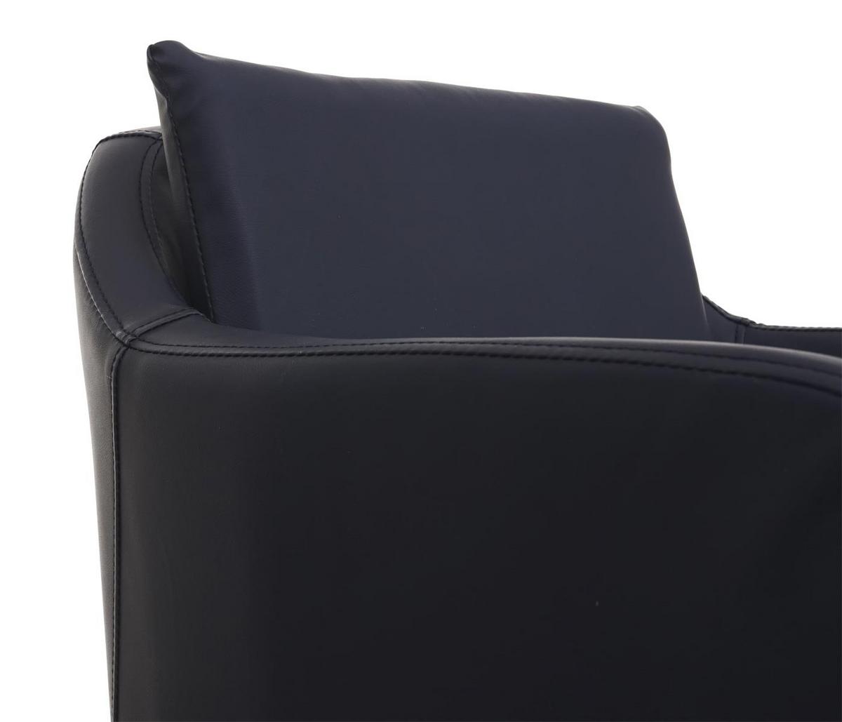 BARHOCKER Schwarz - Schwarz, Textil (54/105/53cm) - MCW