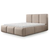 POLSTERBETT ARSIL 120x200 cm mit Bettkästen - Beige - Beige, Holz/Textil (120/200cm) - MASSENO