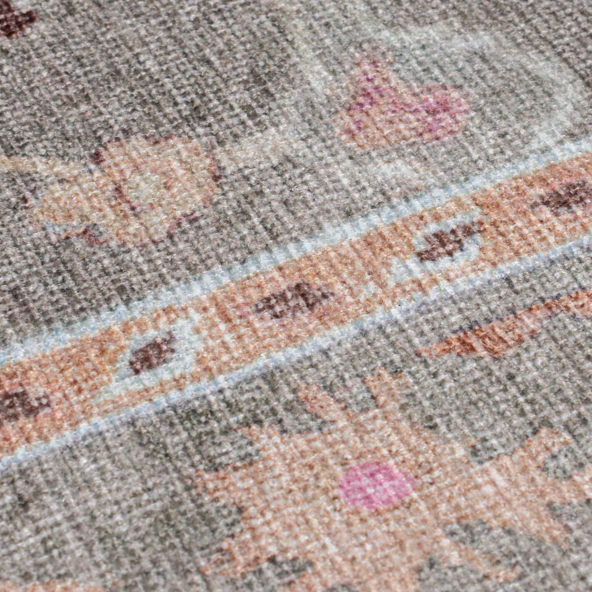 TEPPICH Waschbar HURST, orientalisch, Rosa-Bunt, 152 x 230 cm - Rosa, Textil (230/152cm) - KADIMA DESIGN