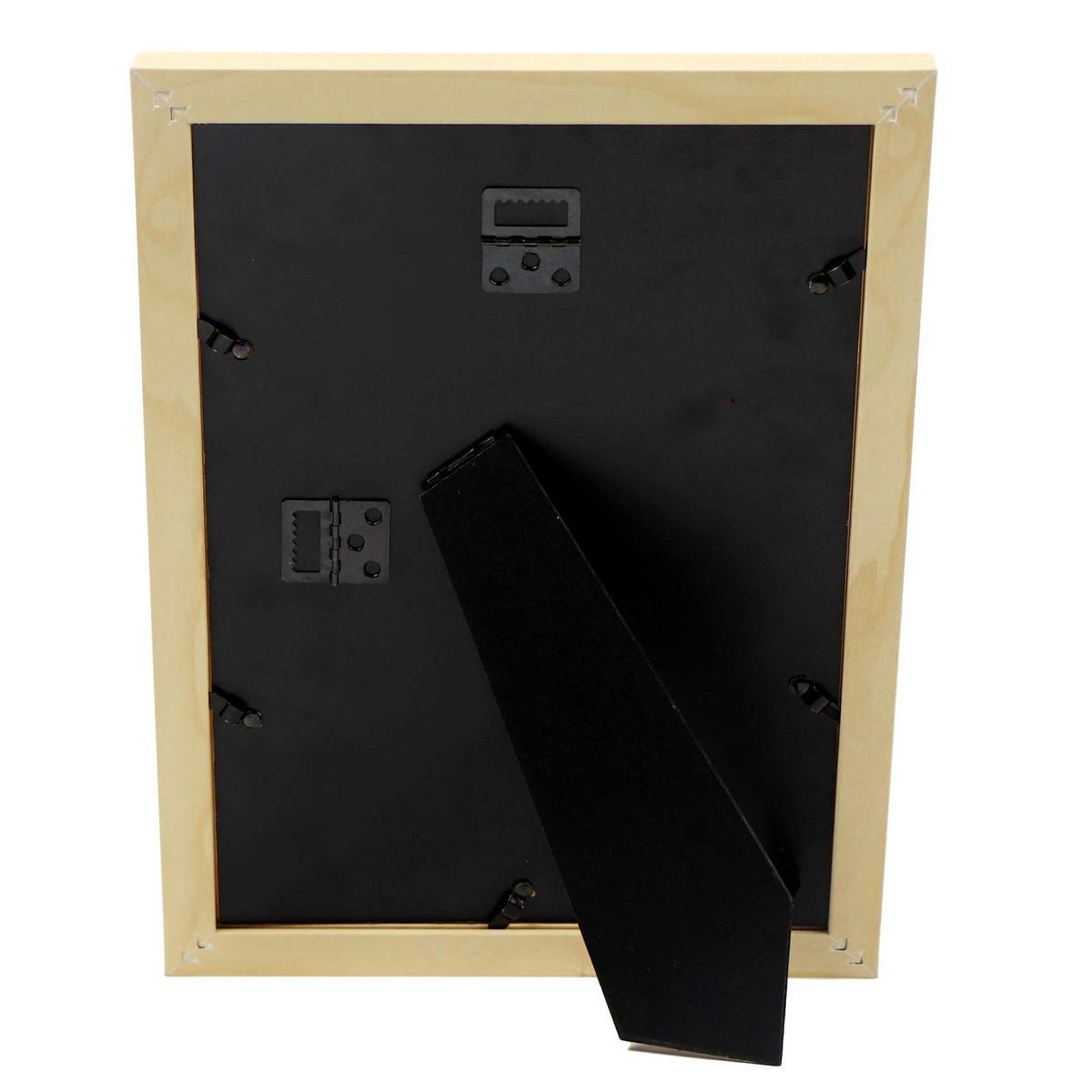 RAHMEN aus MDF und Acrylglas Schutz und Aussteller für Fotografien, Bilder, Poster, Gemälde, Dekoration für Haus Farbe Hellholz A4 - Beige, Holz (21/3cm) - Nacnic