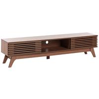TV-MÖBEL Dunkelbraun Toledo - Braun, Holzwerkstoff (180/44/40cm) - Beliani