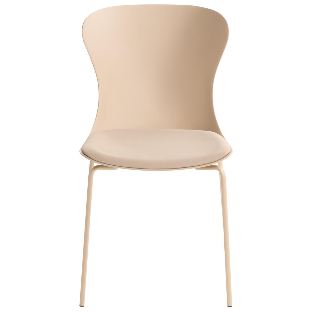 ESSZIMMERSTUHL 2er-Set Beige Pitsburg - Beige, Kunststoff (49/84/52cm) - Beliani