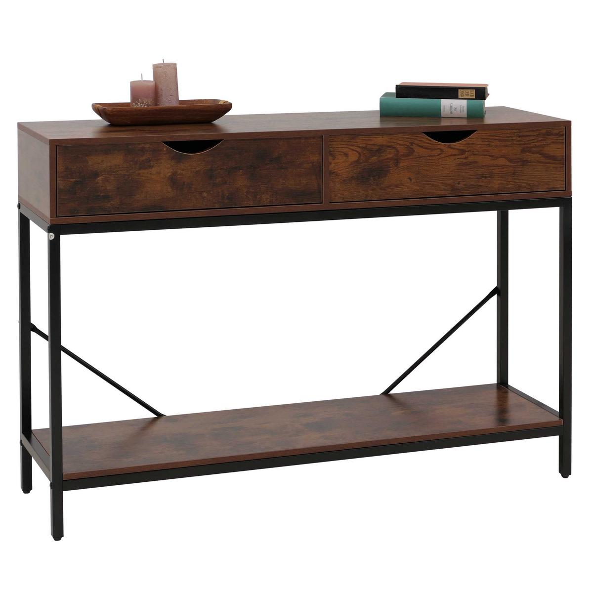 KONSOLENTISCH rechteck Rotbraun - Rotbraun, Holzwerkstoff (30/109/76cm) - MCW