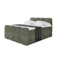 BOXBETT mit Matratze H3|H4 und Lattenrost - NINA-Z KING - 160x200 cm Tila - Olive - Olivgrün, Holzwerkstoff (160/200cm)