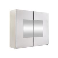 SCHIEBETÜRENSCHRANK Boston 250 - Kaschmir/Silberfarben, Holzwerkstoff/Metall (250/215/65cm) - MIRJAN24