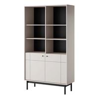 BÜCHERREGAL Japandies Greige 104 cm - Taupe, Holzwerkstoff (103.5/184.6/39cm) - Selsey