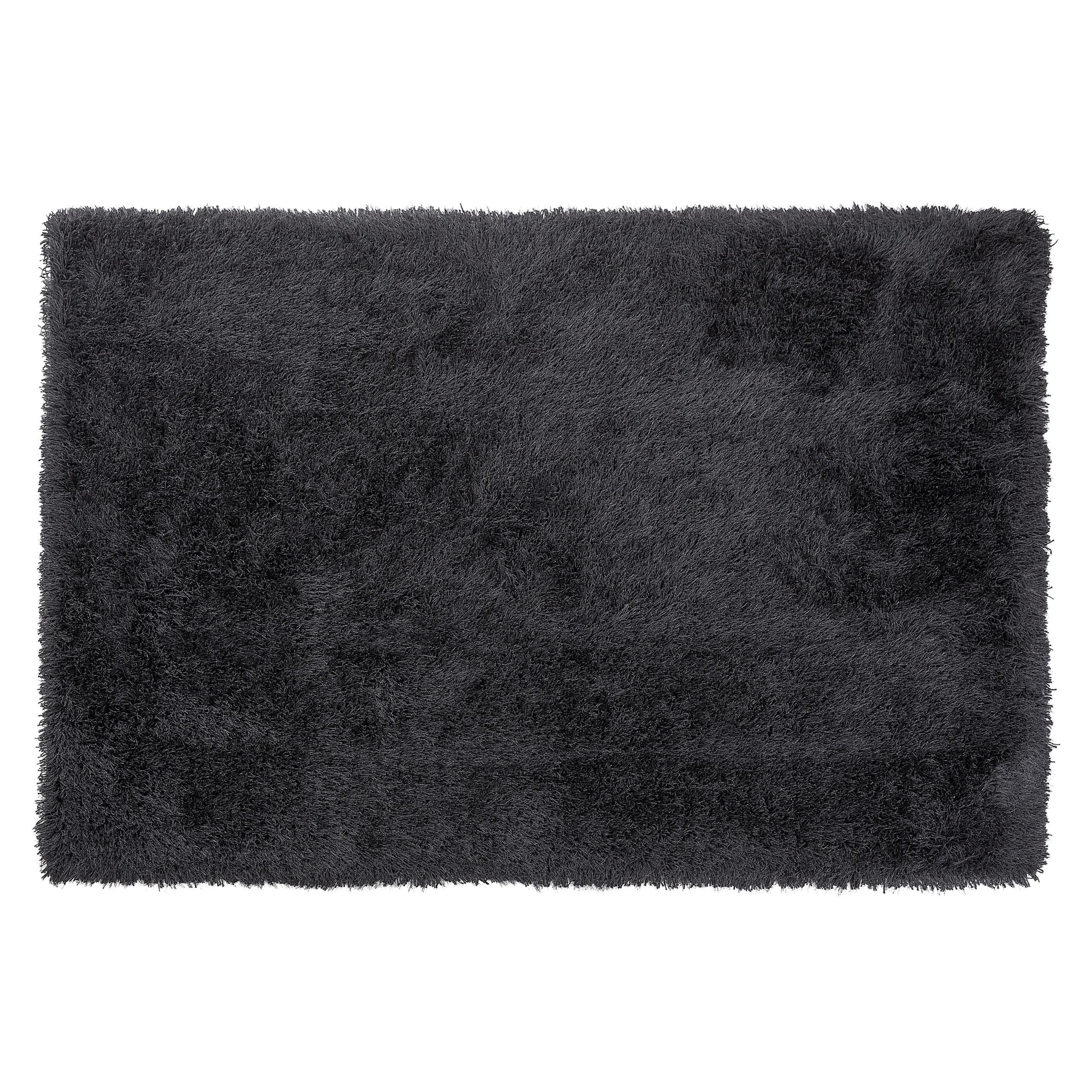 SHAGGY-TEPPICH Cide 200/140 cm - Schwarz, Kunststoff (140/200cm) - Beliani