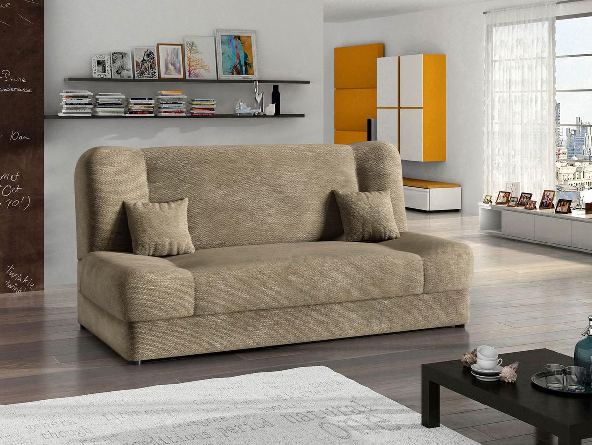 SCHLAFSOFA Jonas - Kaschmir, Holz/Textil (195/86/87cm) - MIRJAN24