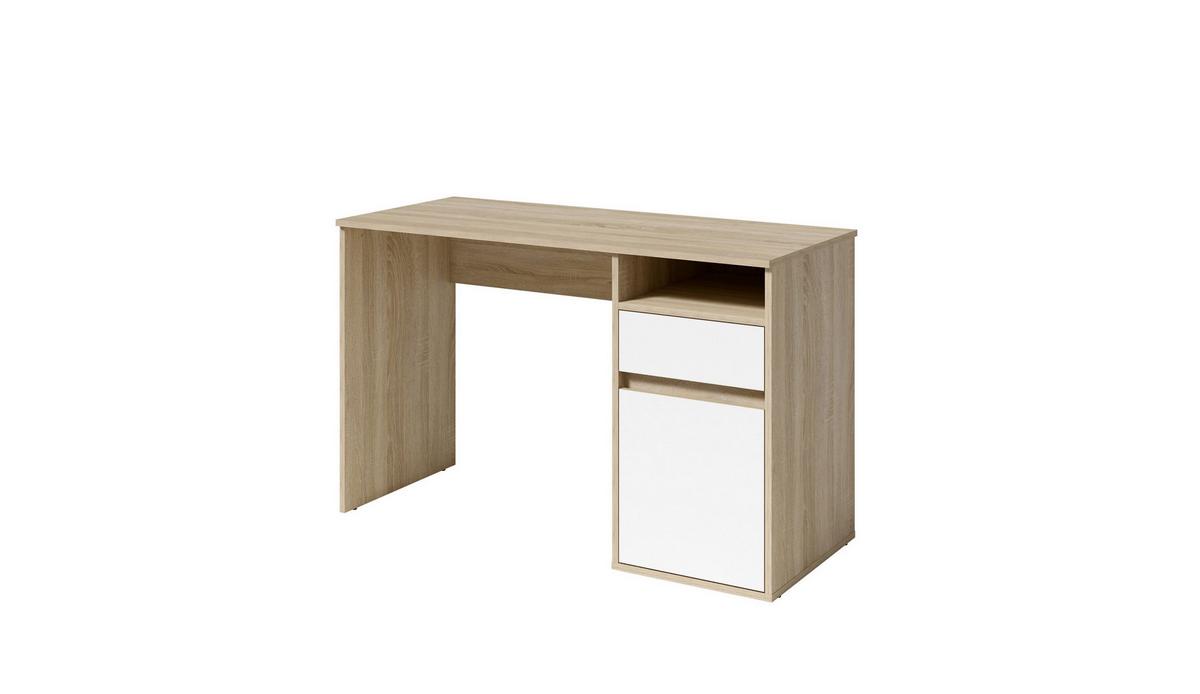 SCHREIBTISCH REGIS 120x53x75,5 cm Bürotisch Computertisch, Sonoma Eiche - Sonoma Eiche, Holzwerkstoff (53/120/75.5cm) - MASSENO