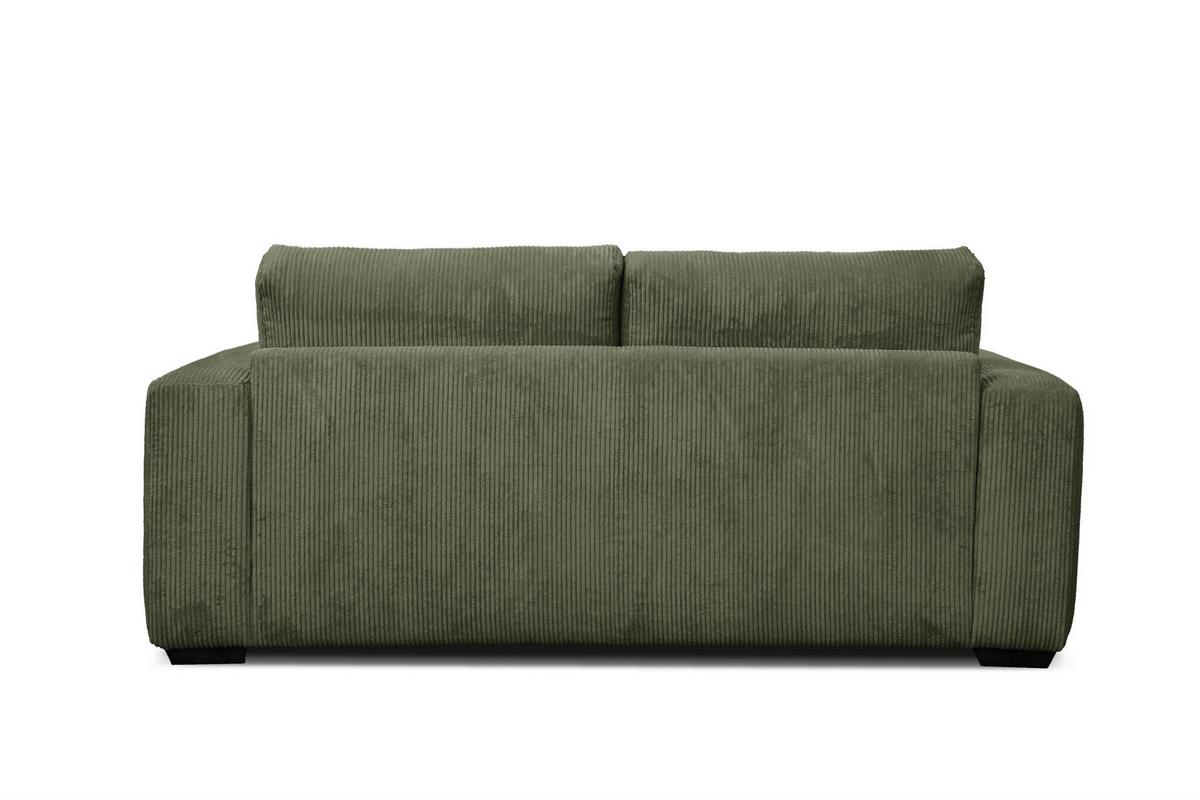 SOFA OLI 3-Sitzer, olivgrün - Olivgrün, Holz/Textil (208/91/108cm) - Wozimo