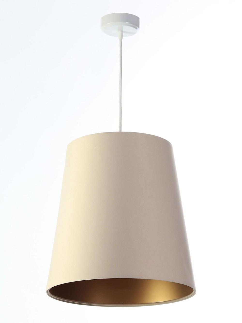 HÄNGELEUCHTE Gold 30/37 cm - Beige, Kunststoff (30/0.8/37cm) - ONZENO