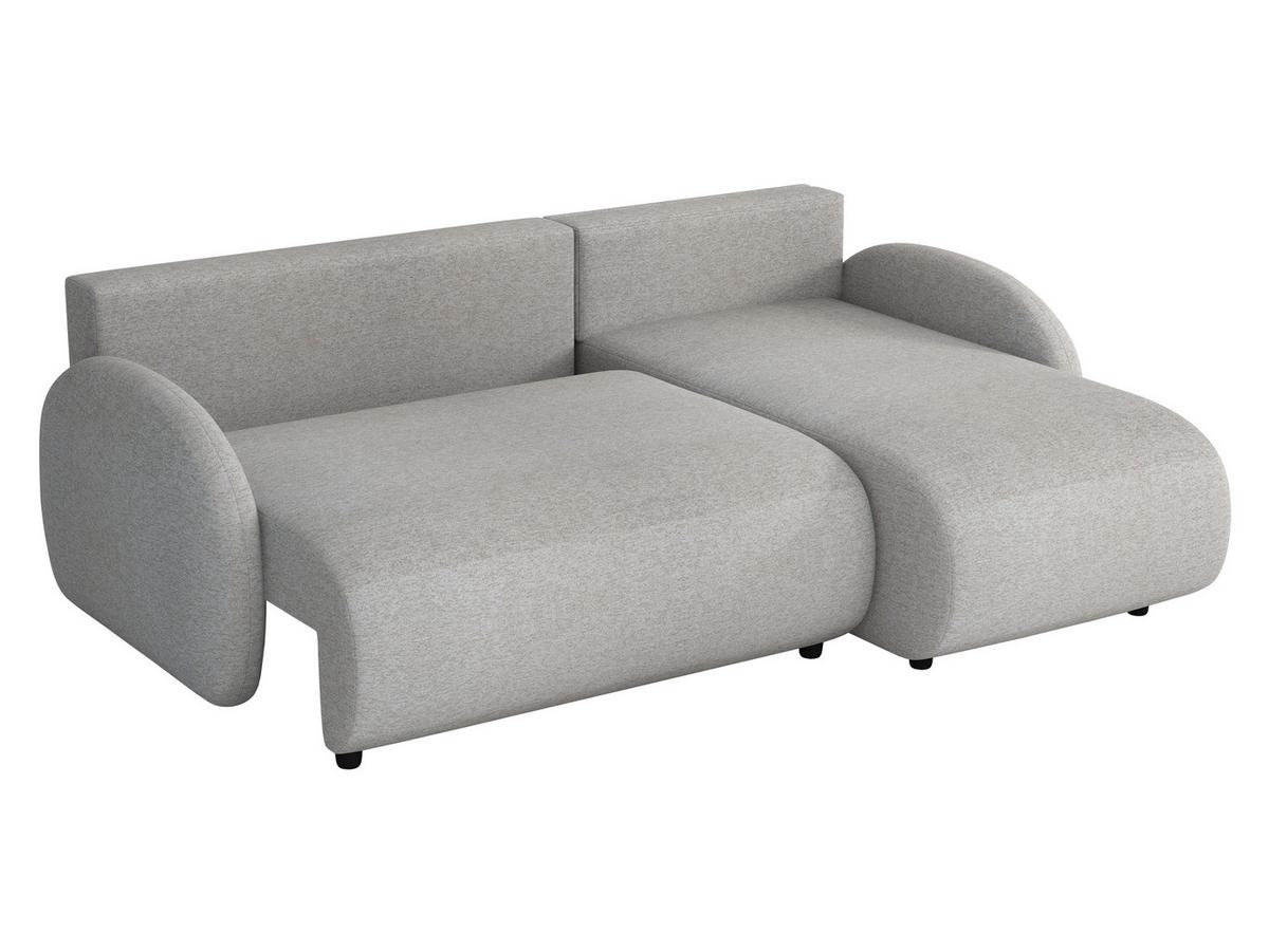 ECKSOFA Dream L - Hellbraun/Schwarz, Holz/Kunststoff (233/160cm) - MIRJAN24